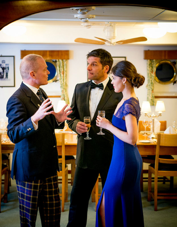 Two guests Experiencing a private tour with a Britannia guide.