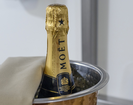 A bucket of Champagne. 
