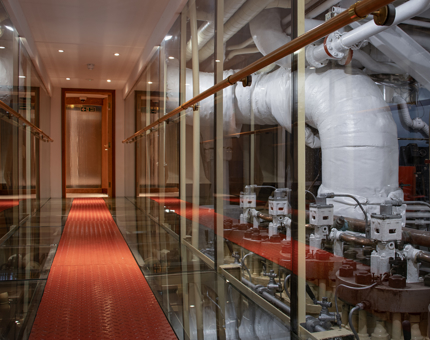 The Engine Room walkway at Fingal. 