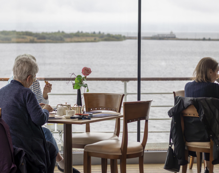 The Royal Deck Tearoom at Britannia. 