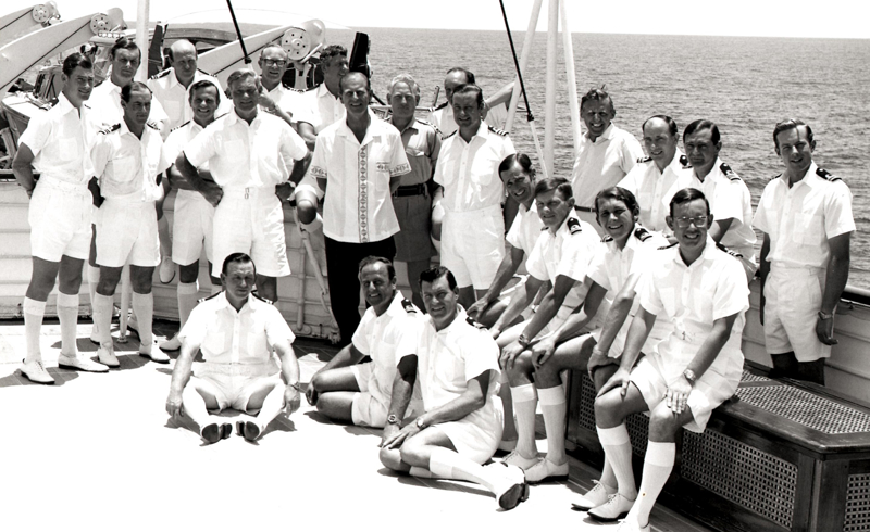 Crew of The Royal Yacht Britannia Yotties. Royal Collection Trust / © His Majesty King Charles III 2023. Crew of The Royal Yacht Britannia Yotties. Royal Collection Trust / © His Majesty King Charles III 2023.