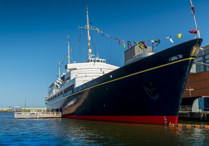 Exterior of The Royal Yacht Britannia