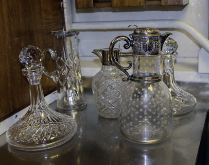 A selection of beautiful glassware.